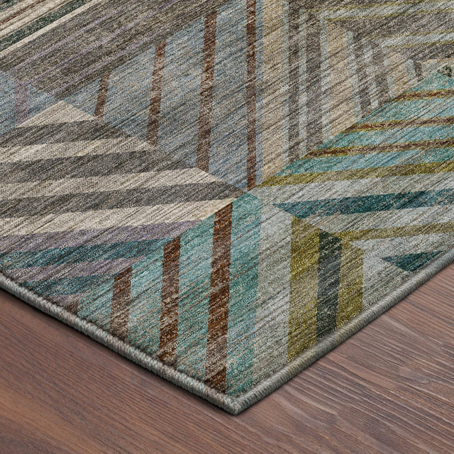 Dalyn Nexus NX2 Teal Rug corner detail