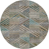 Dalyn Nexus NX2 Teal Rug round rug