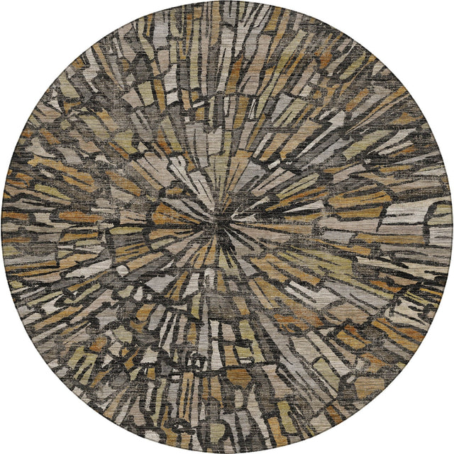 Dalyn Nexus NX3 Black Rug round rug