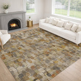 Dalyn Nexus NX4 Beige Rug shown in a room