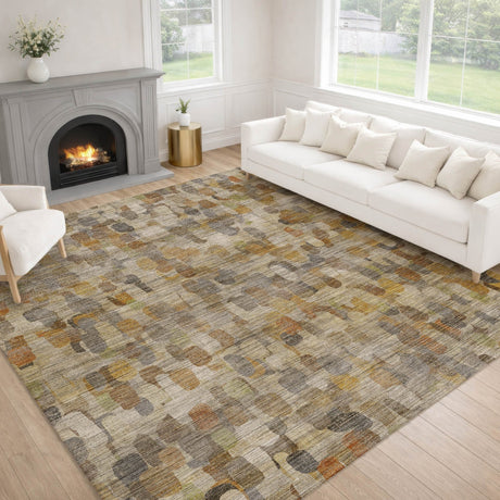 Dalyn Nexus NX4 Beige Rug shown in a room