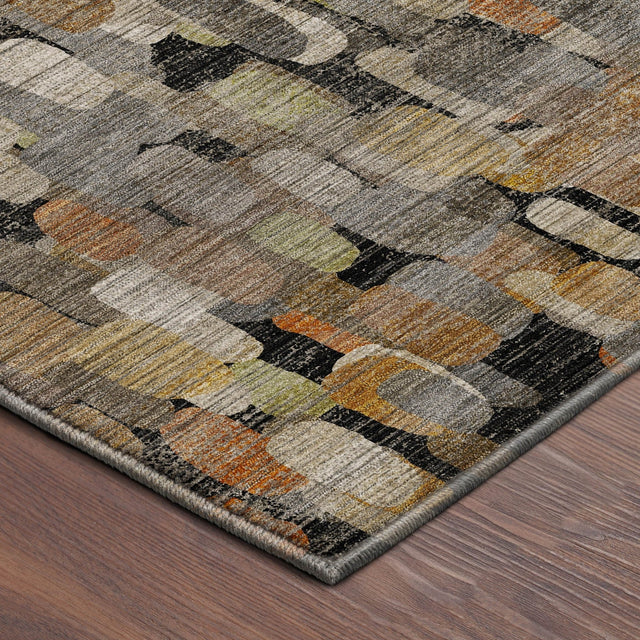Dalyn Nexus NX4 Black Rug corner detail