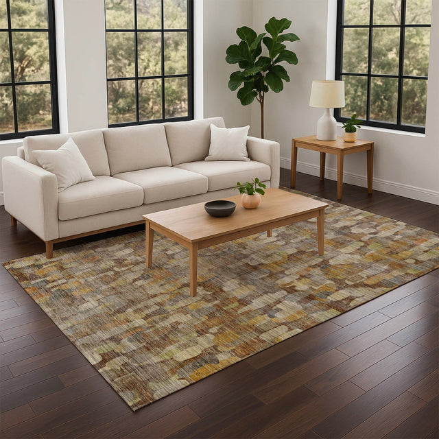 Dalyn Nexus NX4 Chocolate Rug shown in a room