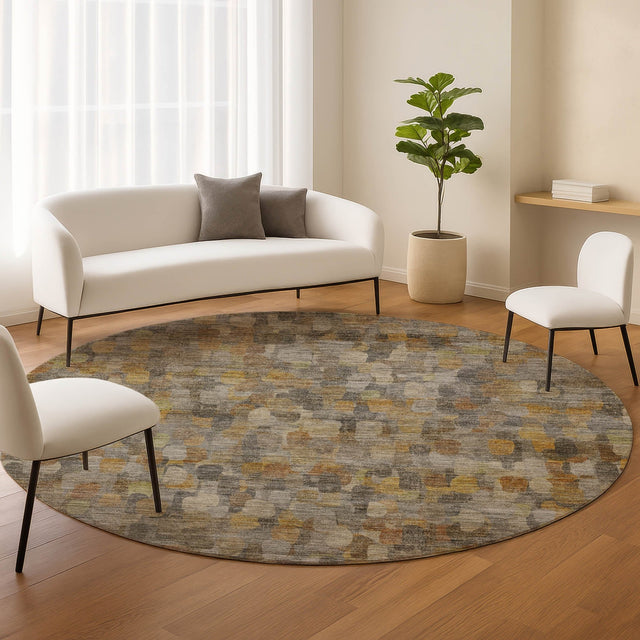 Dalyn Nexus NX4 Gray Rug shown in a room