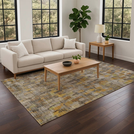 Dalyn Nexus NX4 Gray Rug shown in a room