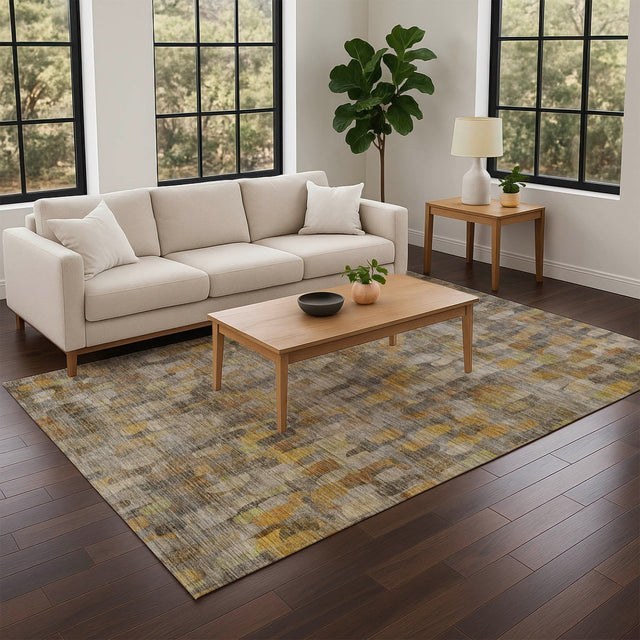 Dalyn Nexus NX4 Gray Rug shown in a room
