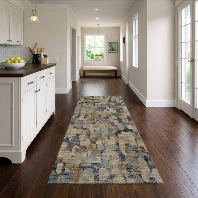 Dalyn Nexus NX4 Navy Rug shown in a room