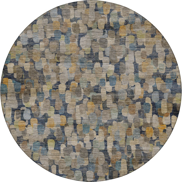 Dalyn Nexus NX4 Navy Rug round rug