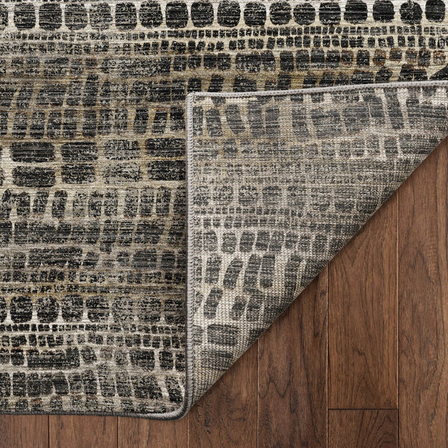 Dalyn Nexus NX5 Black Rug backing detail