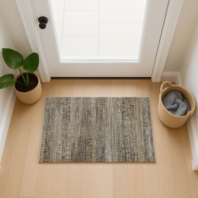 Dalyn Nexus NX5 Gray Rug shown in a room