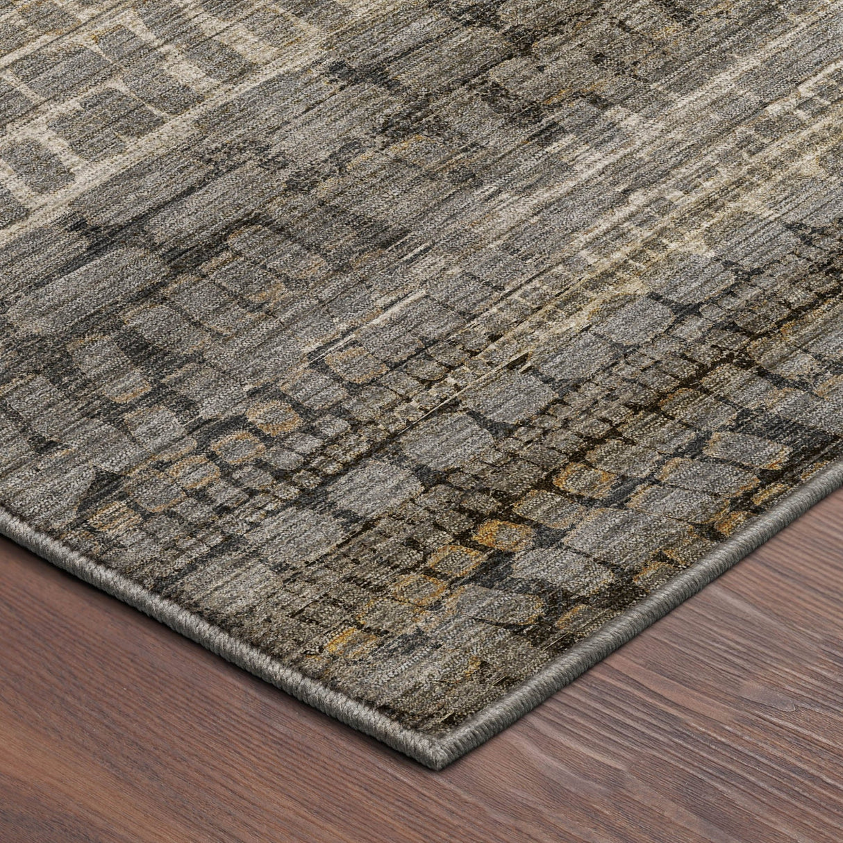 Dalyn Nexus NX5 Gray Rug corner detail
