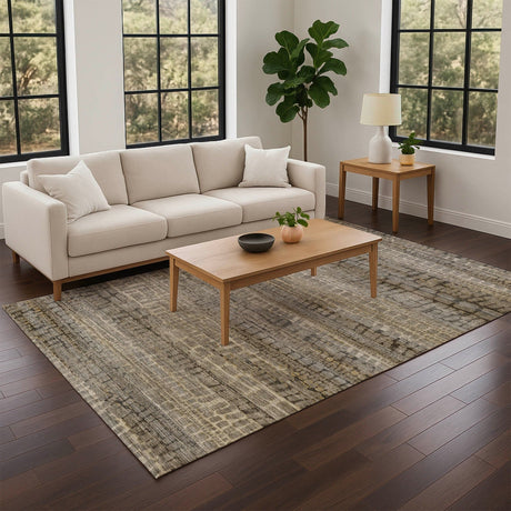 Dalyn Nexus NX5 Gray Rug shown in a room