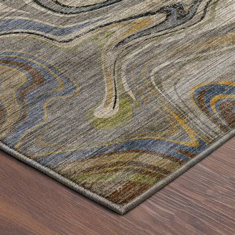 Dalyn Nexus NX6 Gray Rug corner detail