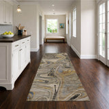 Dalyn Nexus NX6 Gray Rug shown in a room