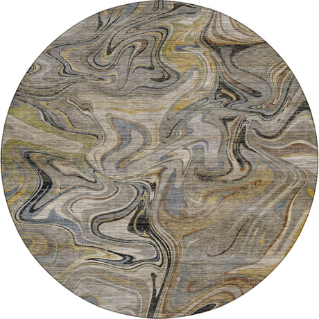 Dalyn Nexus NX6 Gray Rug round rug