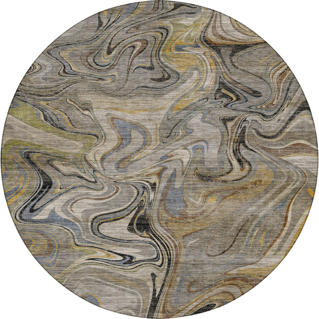 Dalyn Nexus NX6 Gray Rug round rug