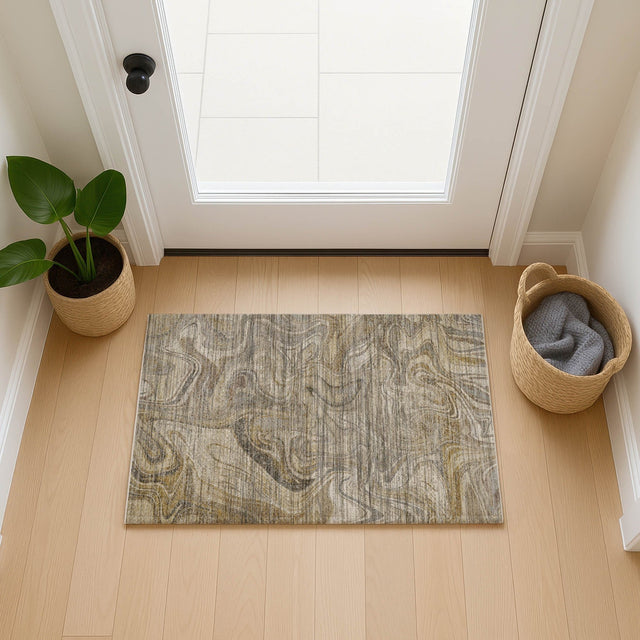Dalyn Nexus NX6 Ivory Rug shown in a room
