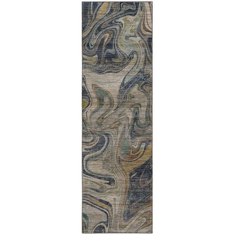 Dalyn Nexus NX6 Navy Rug runner rug