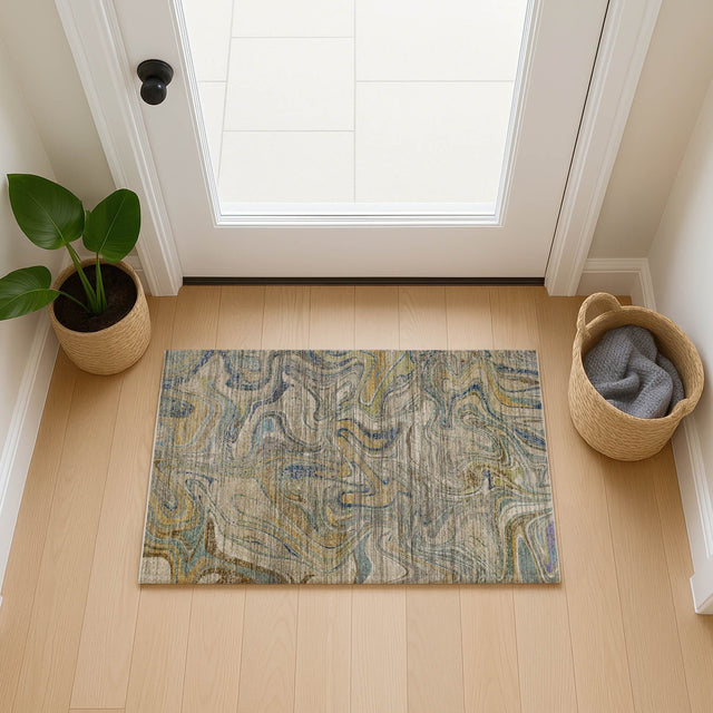 Dalyn Nexus NX6 Putty Rug shown in a room