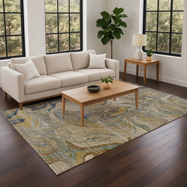 Dalyn Nexus NX6 Putty Rug shown in a room