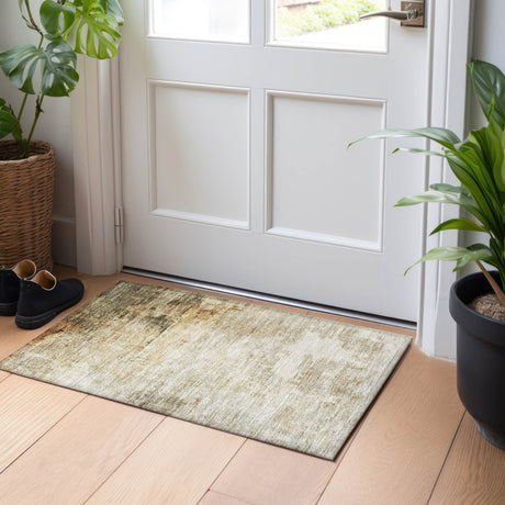 Dalyn Nouveau NV1 Linen Rug shown in a room