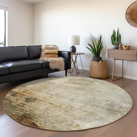 Dalyn Nouveau NV1 Linen Rug shown in a room