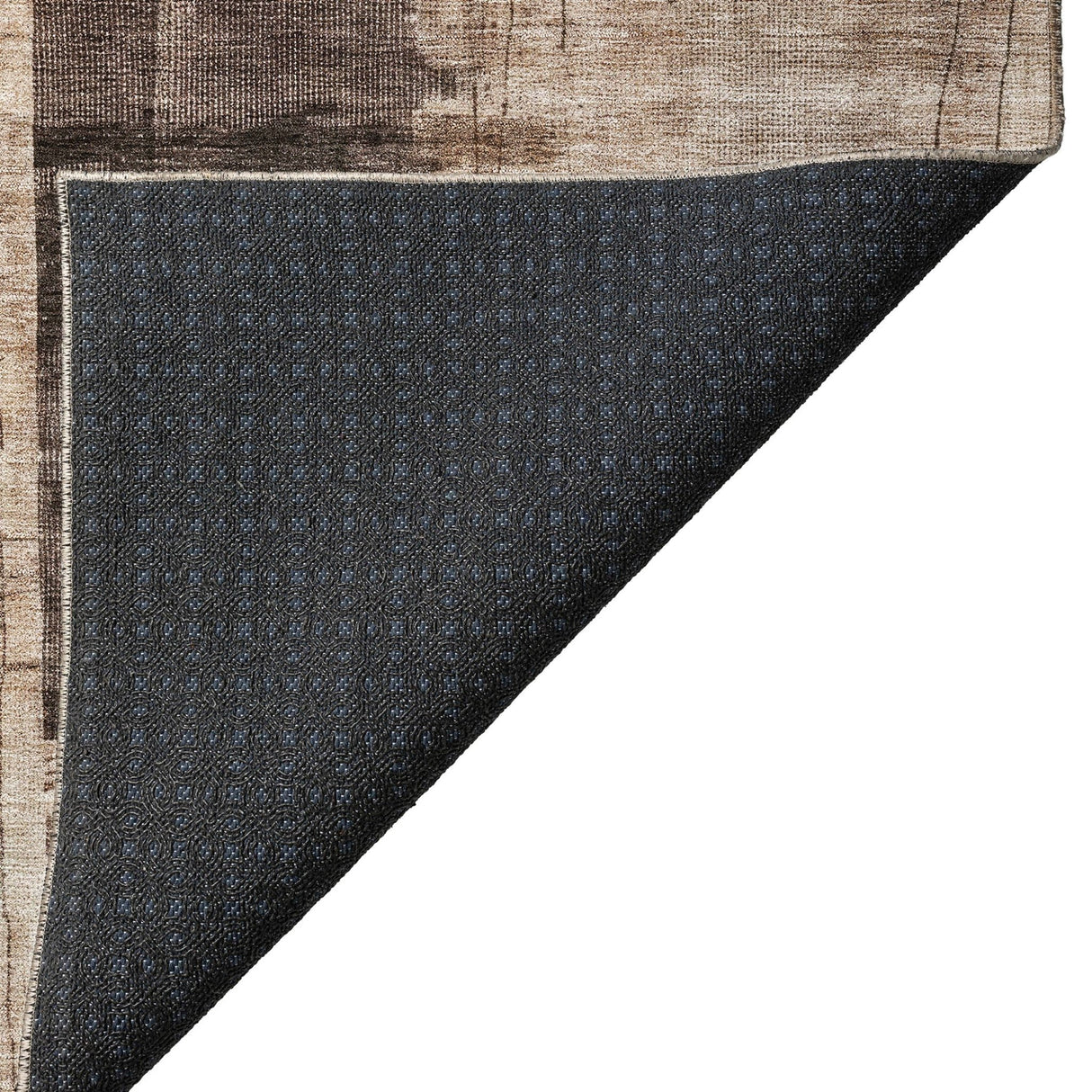 Dalyn Nouveau NV10 Brown Rug backing detail