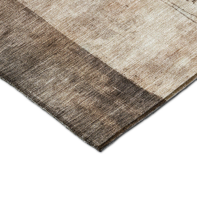 Dalyn Nouveau NV10 Brown Rug corner detail