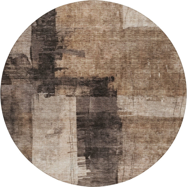 Dalyn Nouveau NV10 Brown Rug round rug