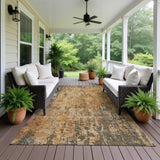 Dalyn Nouveau NV11 Copper Rug outdoor lifestyle image