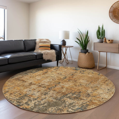 Dalyn Nouveau NV11 Copper Rug shown in a room