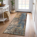 Dalyn Nouveau NV12 Blue Rug shown in a room