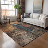 Dalyn Nouveau NV12 Blue Rug shown in a room