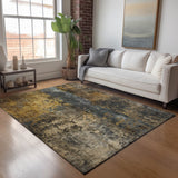 Dalyn Nouveau NV12 Gray Rug shown in a room