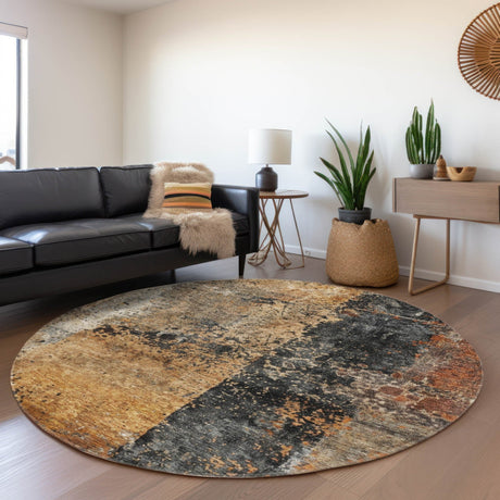 Dalyn Nouveau NV13 Copper Rug shown in a room