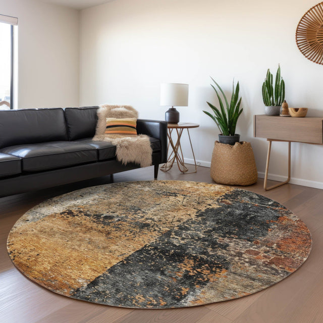 Dalyn Nouveau NV13 Copper Rug shown in a room