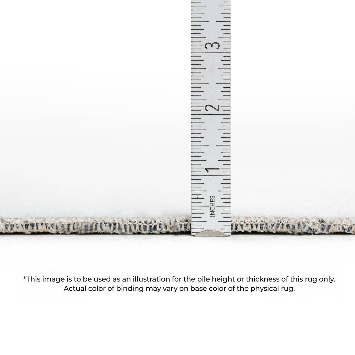 Dalyn Nouveau NV15 Taupe Rug pile height detail