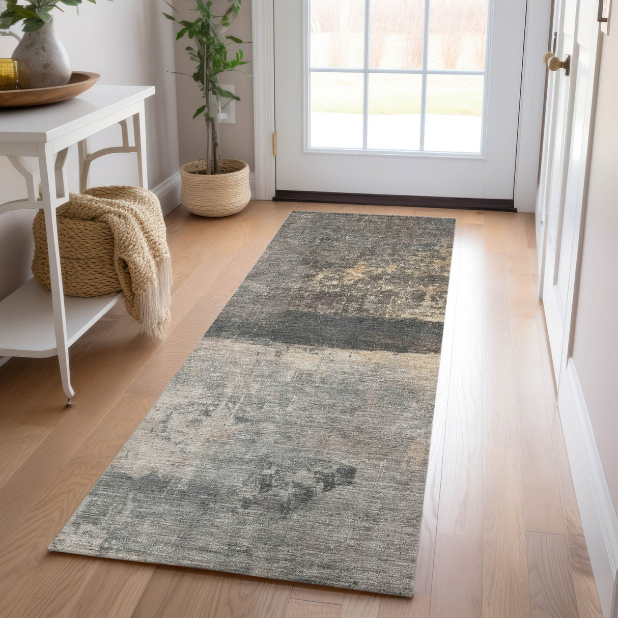 Dalyn Nouveau NV16 Coffee Rug shown in a room