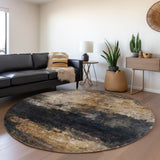 Dalyn Nouveau NV17 Charcoal Rug shown in a room