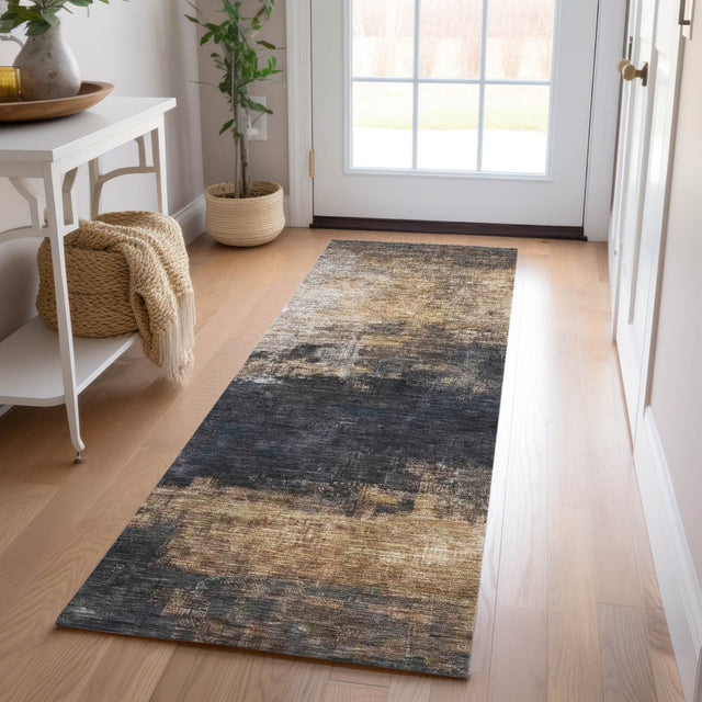 Dalyn Nouveau NV17 Charcoal Rug shown in a room