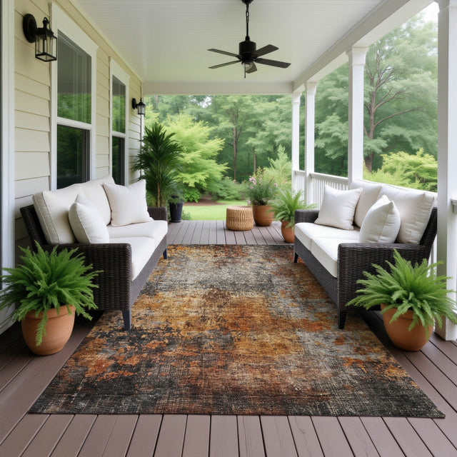 Dalyn Nouveau NV18 Paprika Rug outdoor lifestyle image