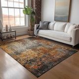 Dalyn Nouveau NV18 Paprika Rug shown in a room