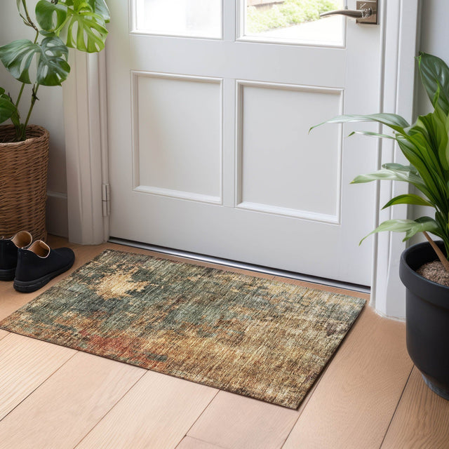 Dalyn Nouveau NV19 Sage Rug shown in a room