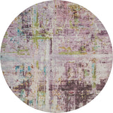 Dalyn Nouveau NV2 Lavender Rug round rug