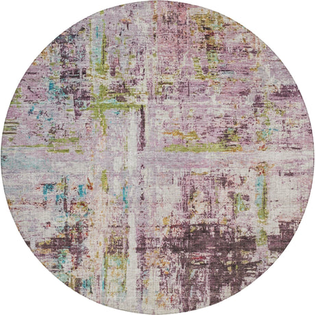 Dalyn Nouveau NV2 Lavender Rug round rug