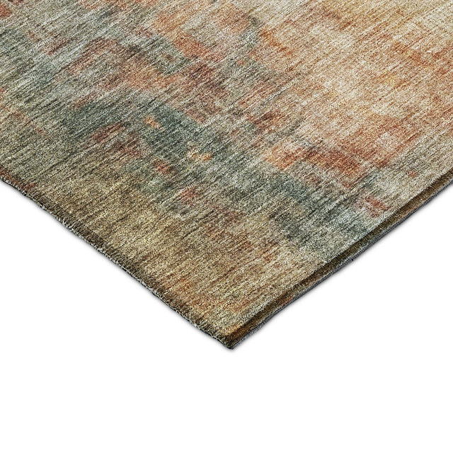 Dalyn Nouveau NV21 Tan Rug corner detail