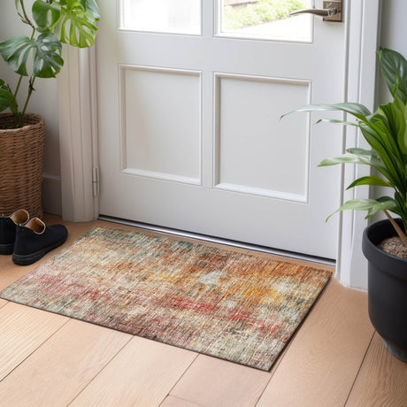 Dalyn Nouveau NV21 Tan Rug shown in a room