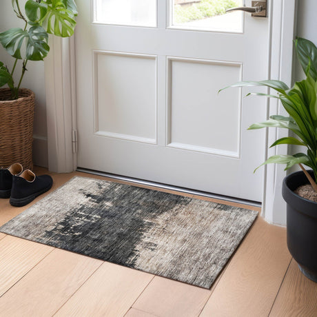 Dalyn Nouveau NV23 Taupe Rug shown in a room