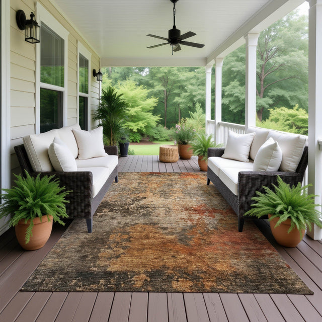 Dalyn Nouveau NV24 Khaki Rug outdoor lifestyle image