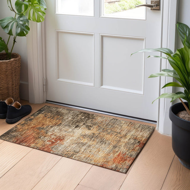 Dalyn Nouveau NV24 Khaki Rug shown in a room